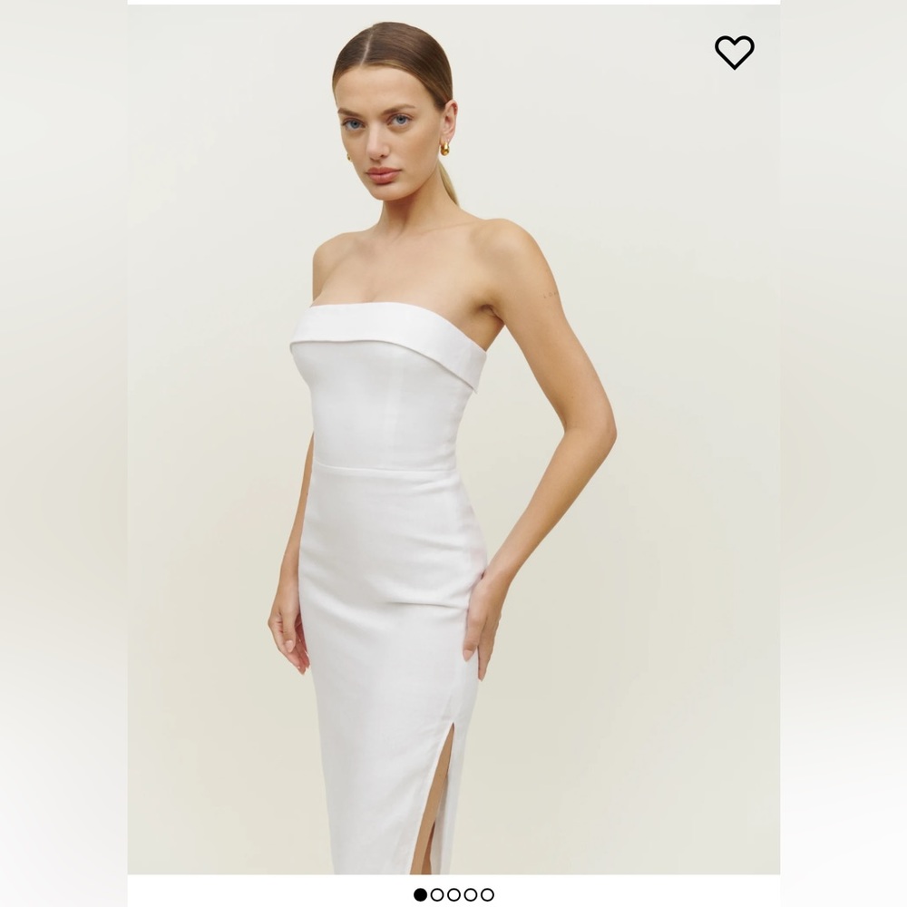 NWT Reformation White Marcella Linen Dress